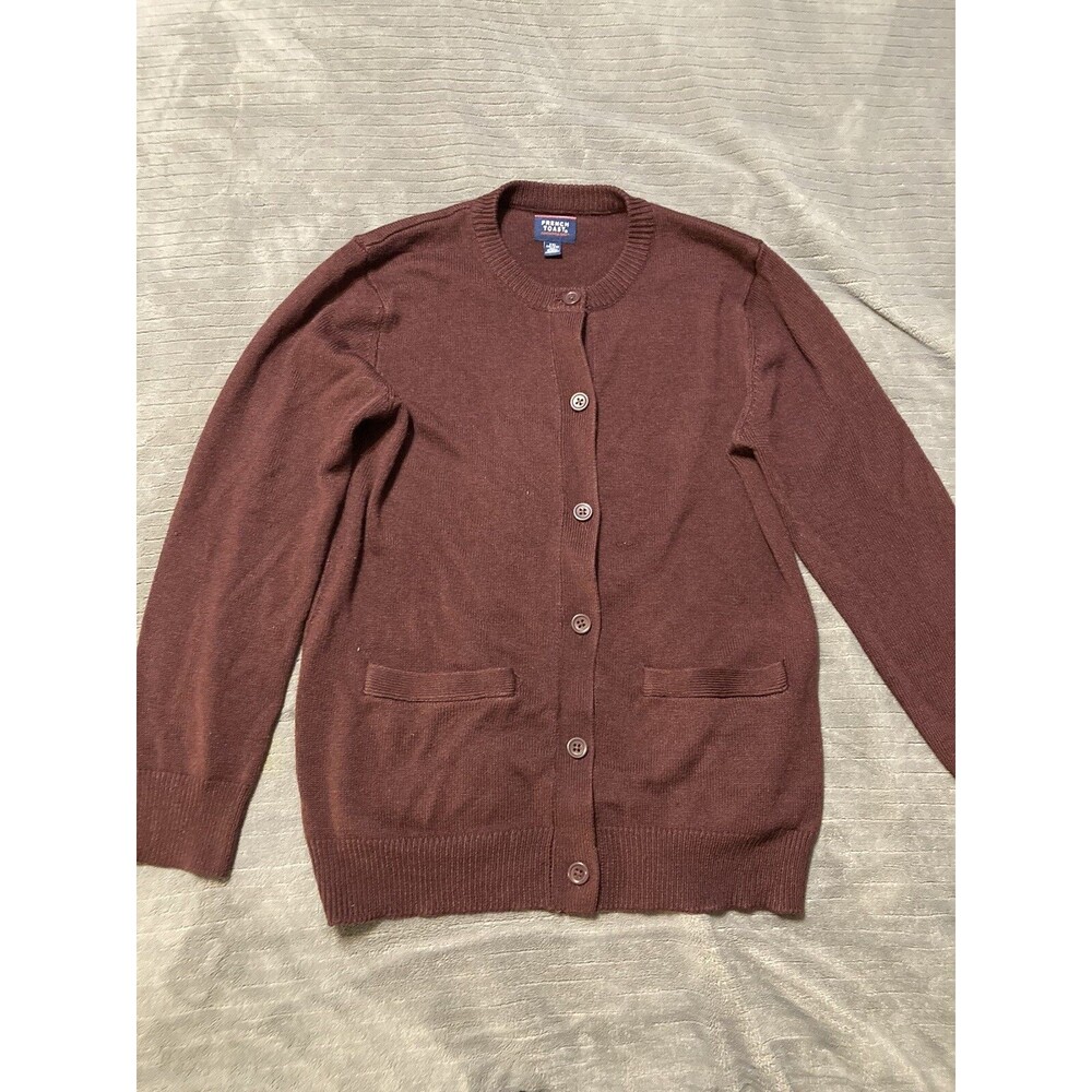 French Toast Children's Uniform Sweater Maroon XXL 18/20 Pre-Owned Burgundy